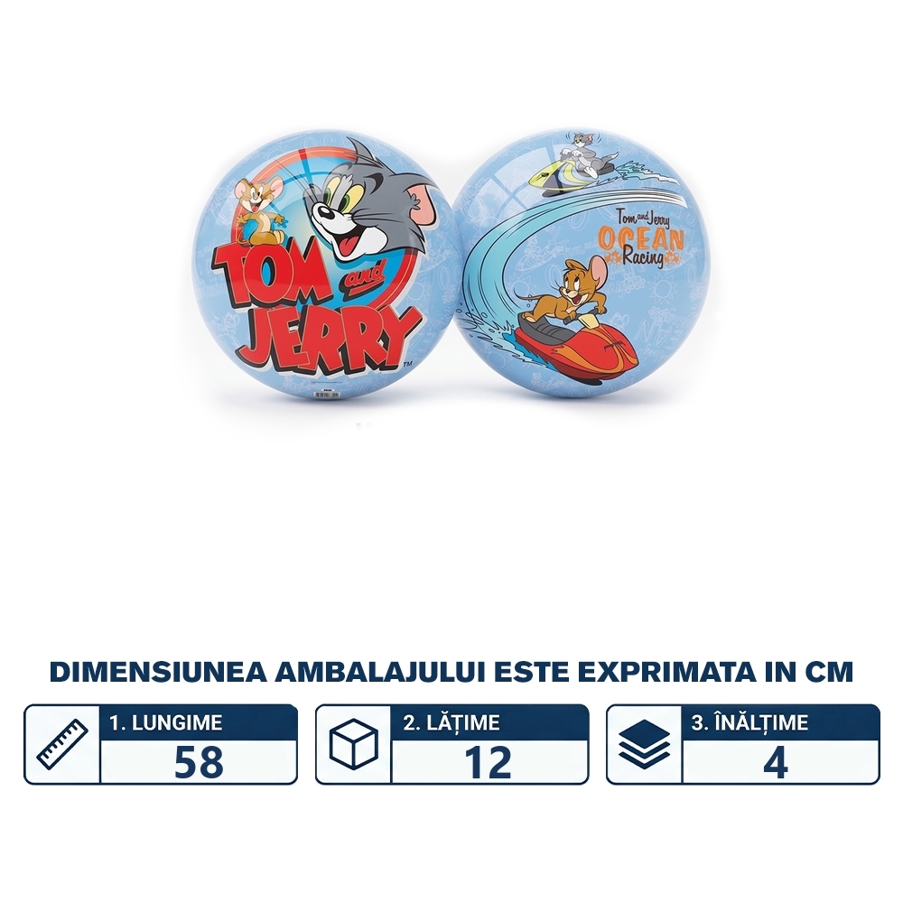 Minge PVC, Tom si Jerry, 23 cm - imagine 2