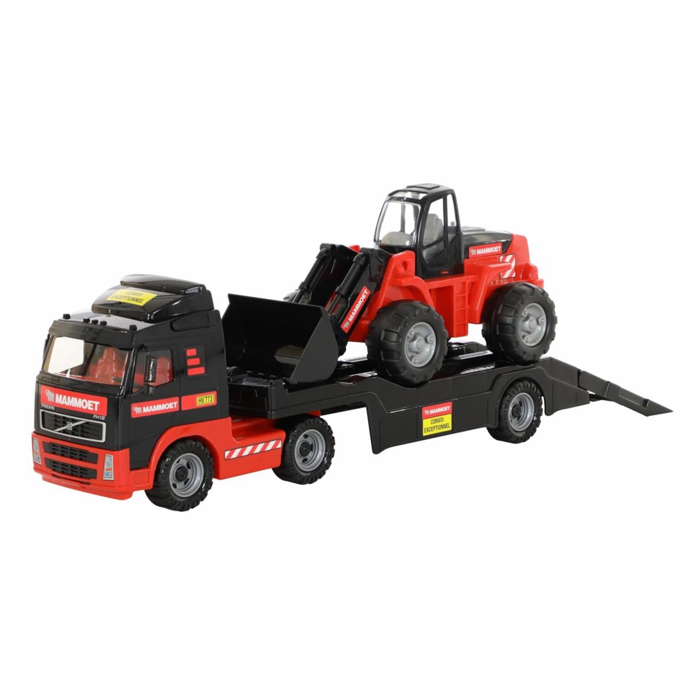 Camion+buldozer - Mammoet, 89x19x25 cm, Polesie - imagine 6