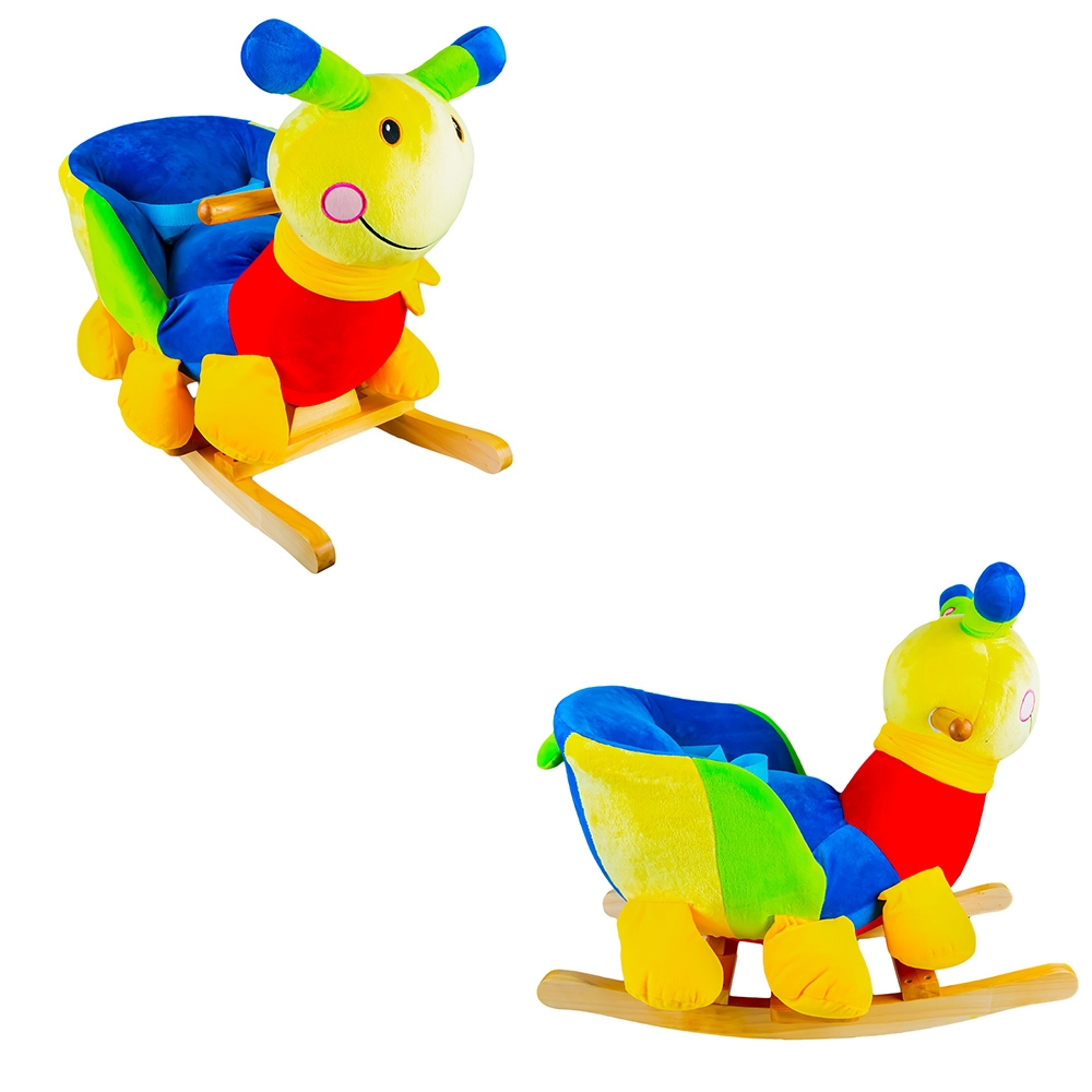 Balansoar pentru bebelusi, Melc, lemn + plus, 60x34x45 cm - imagine 3