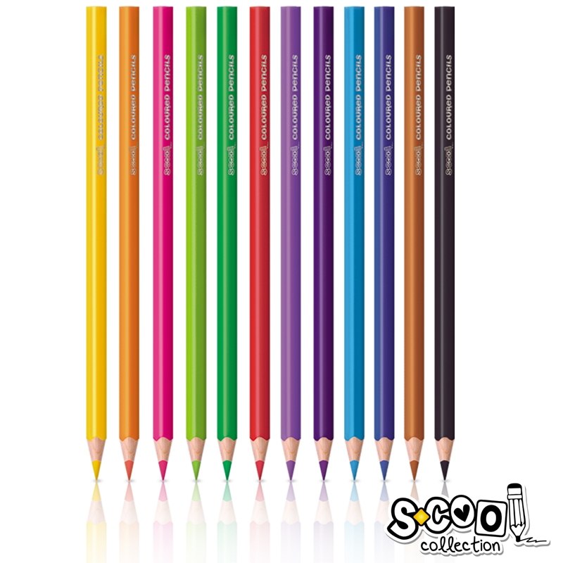 Creioane color, 12 culori/set - S-COOL - imagine 3