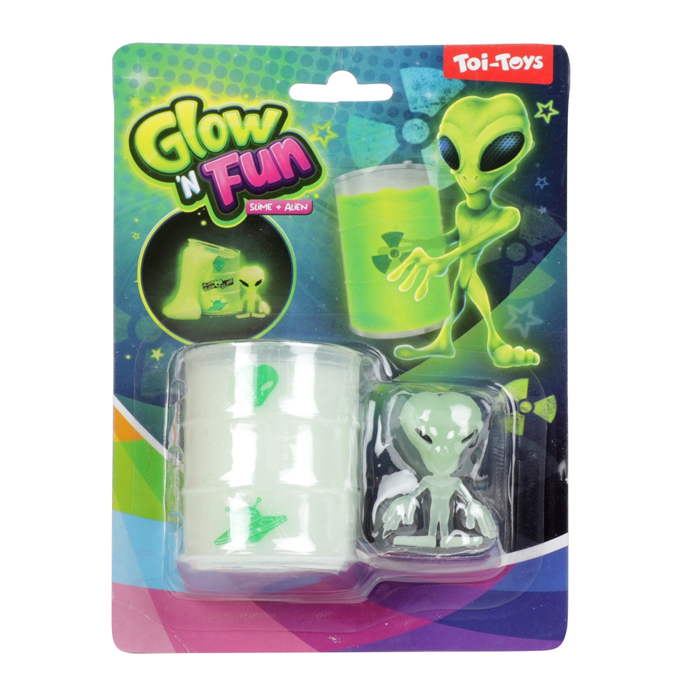 Slime fosforescent + figurina extraterestru - Toi-Toys - imagine 2