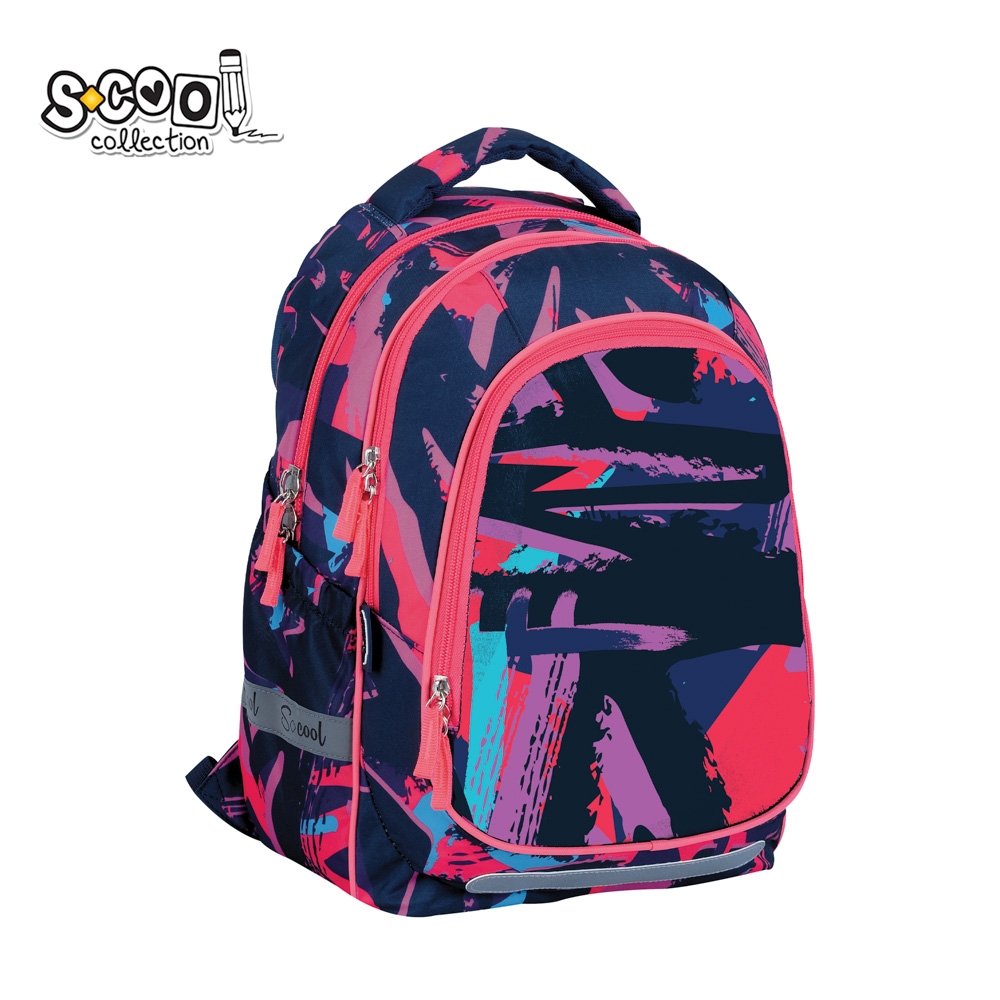 Ghiozdan anatomic light, 41x28x17 cm, STRIPES - S-COOL - imagine 3