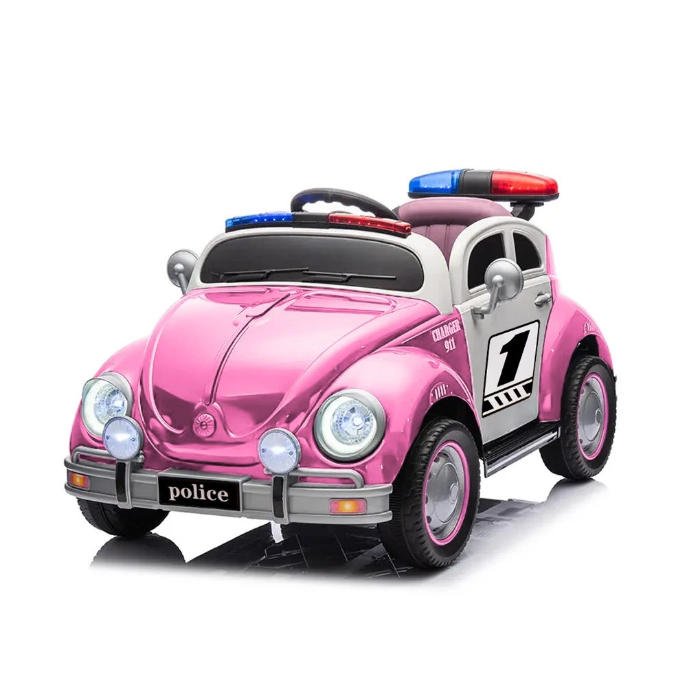 Masina politie cu acumulator, 2 motoare, 12V