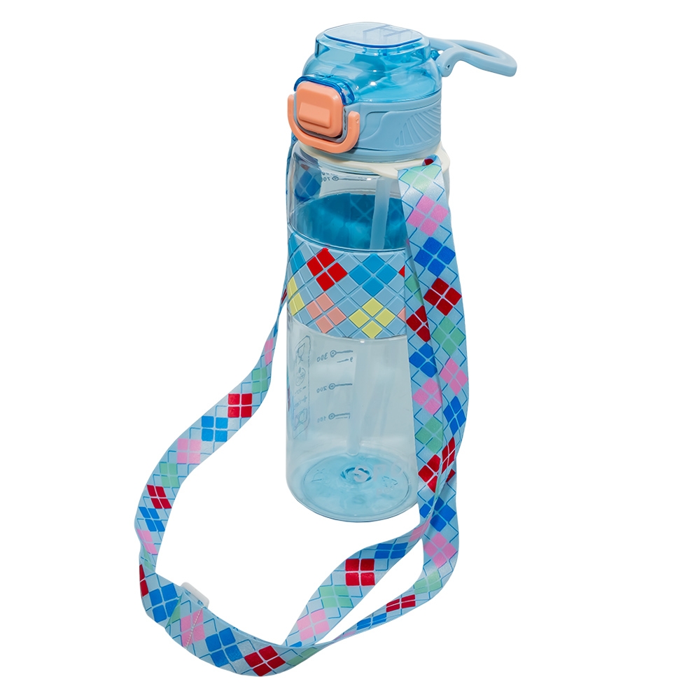 Sticla apa, din plastic, transparenta, cu grip, 800 ml - imagine 3