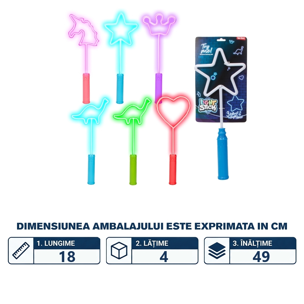 Stick cu lumina fosforescent, diverse modele - Toi-Toys - imagine 2