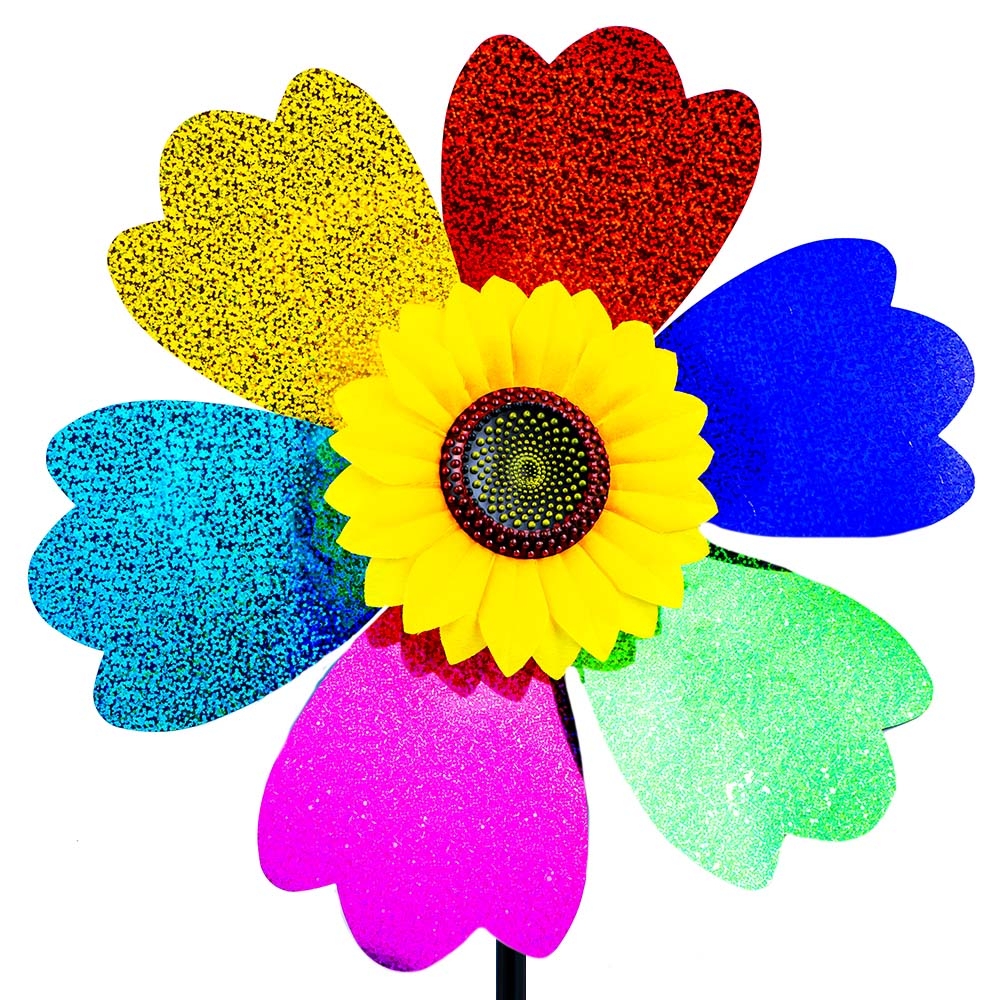 Morisca pentru vant, floarea soarelui, glitter