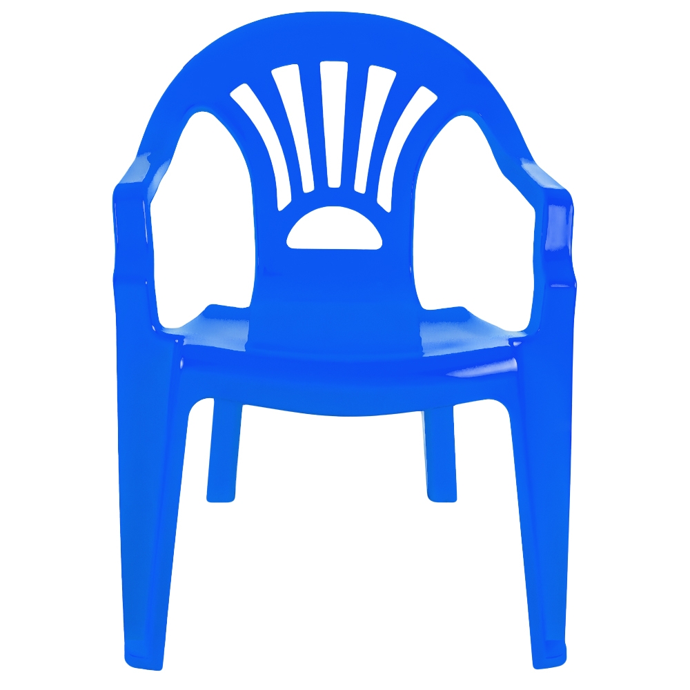 Scaunel din plastic, albastru, 40x35x54.5 cm - ROBENTOYS - imagine 4