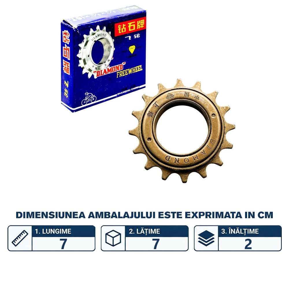 Pinion roata spate bicicleta, 16T - imagine 2