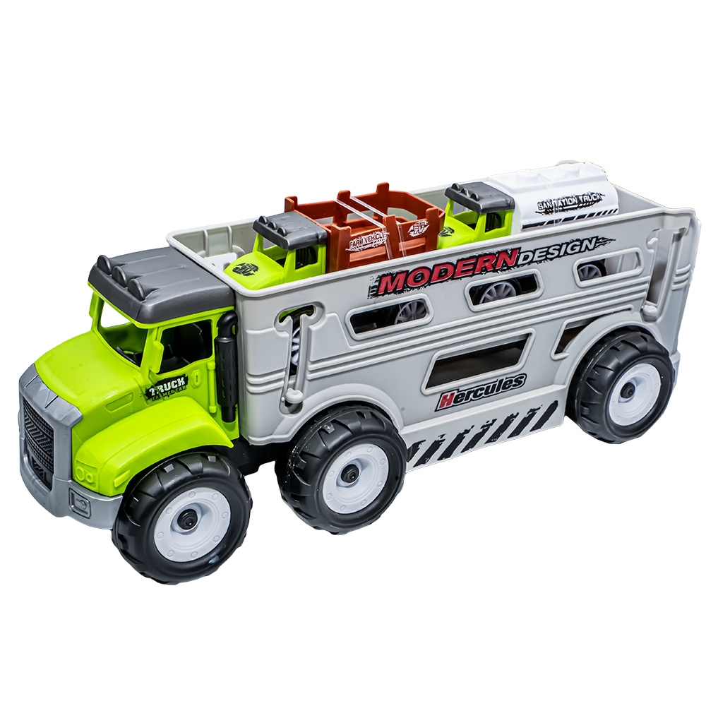 Camion + 2 utilaje agricole, 24x8x9 cm