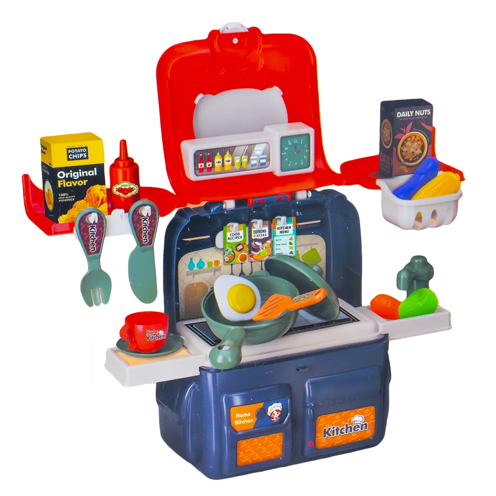 Play set bucatarie in ghiozdanel, 42 piese - imagine 3