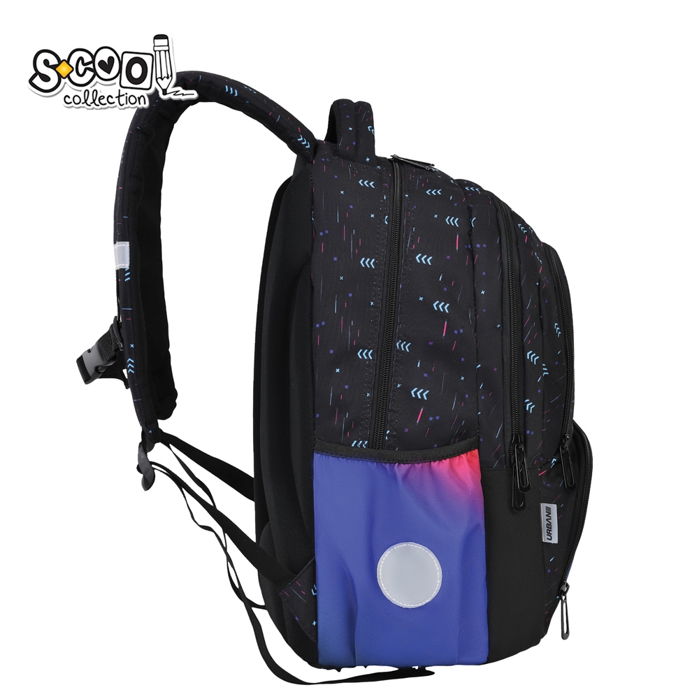 Ghiozdan ergonomic comp. laptop, URBAN PREM., 42x31x16 cm, GAME OVER - S-COOL - imagine 3