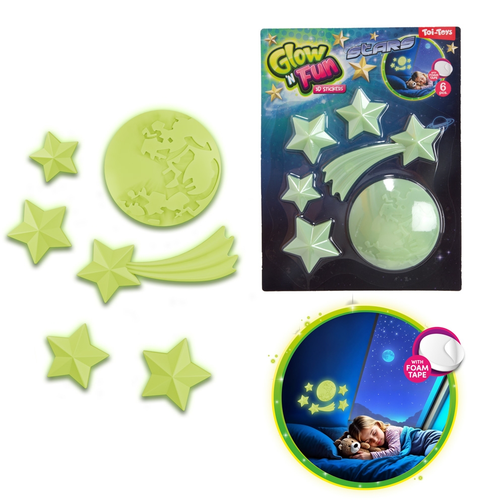 Stickere fosforescente, 3D - Toi-Toys - imagine 2