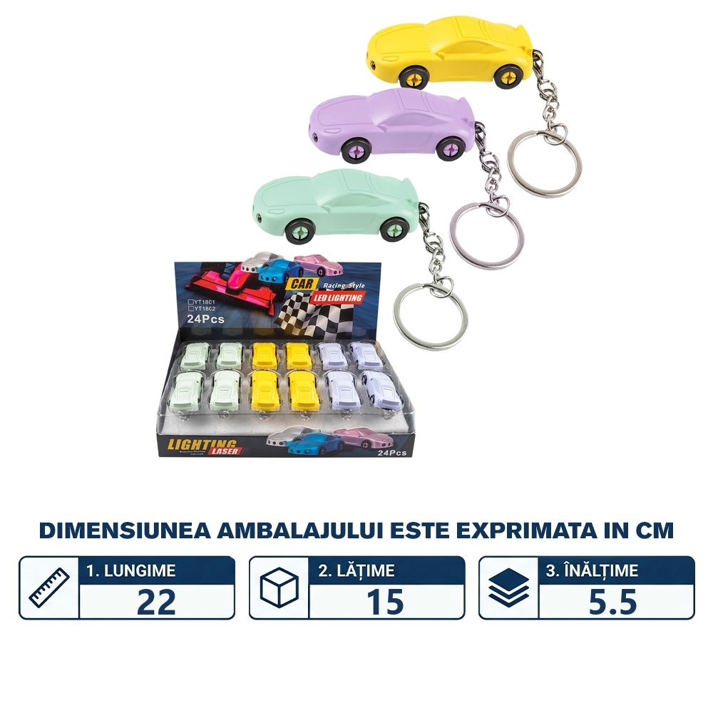 Breloc Masinuta, 3 in 1 - imagine 2