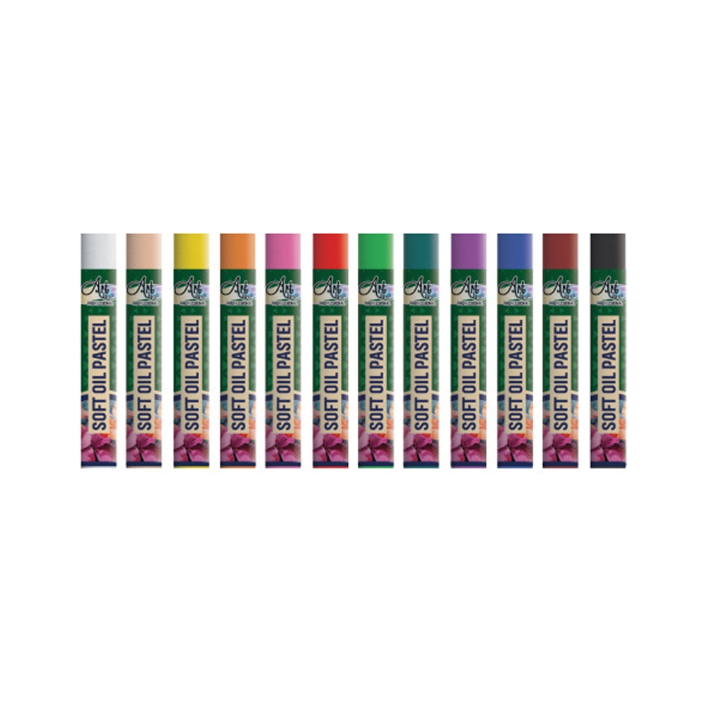 Creioane ulei pastel, FI 11mm, 12 cul/set - ARTLINE - imagine 3