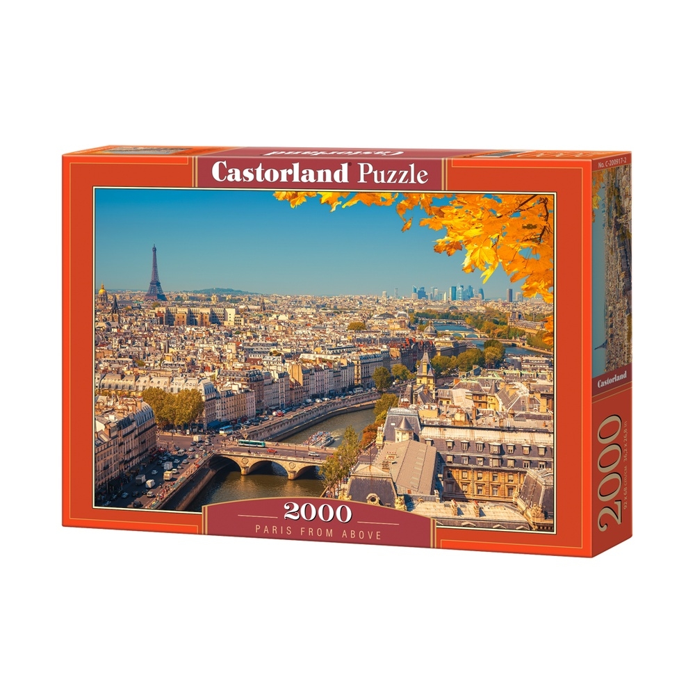 Puzzle 2000 piese, Panorama Paris - Castorland