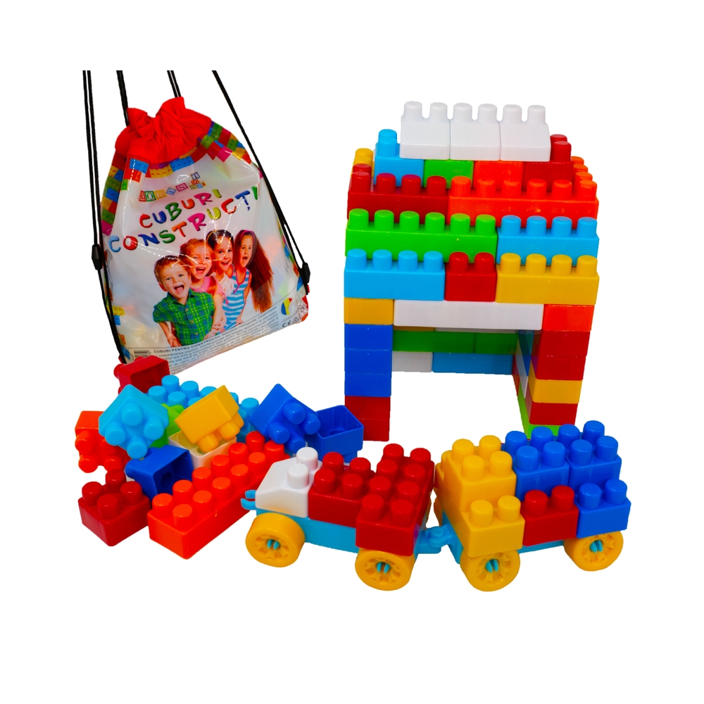 Cuburi constructii in rucsac, 320 piese/570g - ROBENTOYS - imagine 14