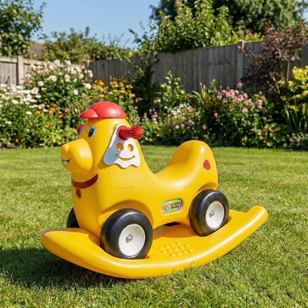 Catel balansoar 2 in 1, galben - ROBENTOYS - imagine 3