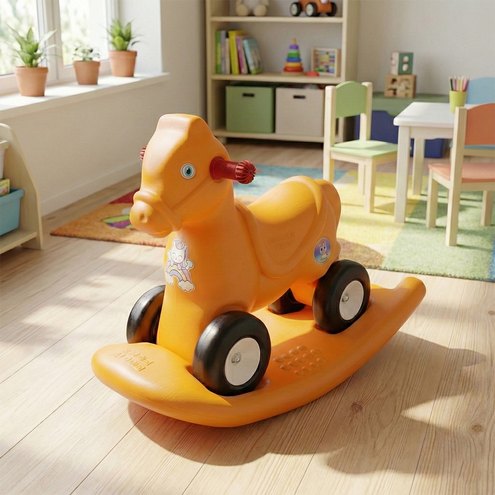 Calut balansoar 2 in 1, portocaliu - ROBENTOYS - imagine 8