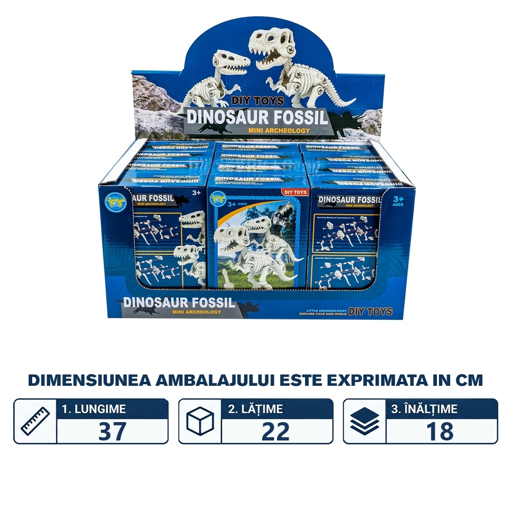 Dinozauri demontabili, 12 buc/set - imagine 2