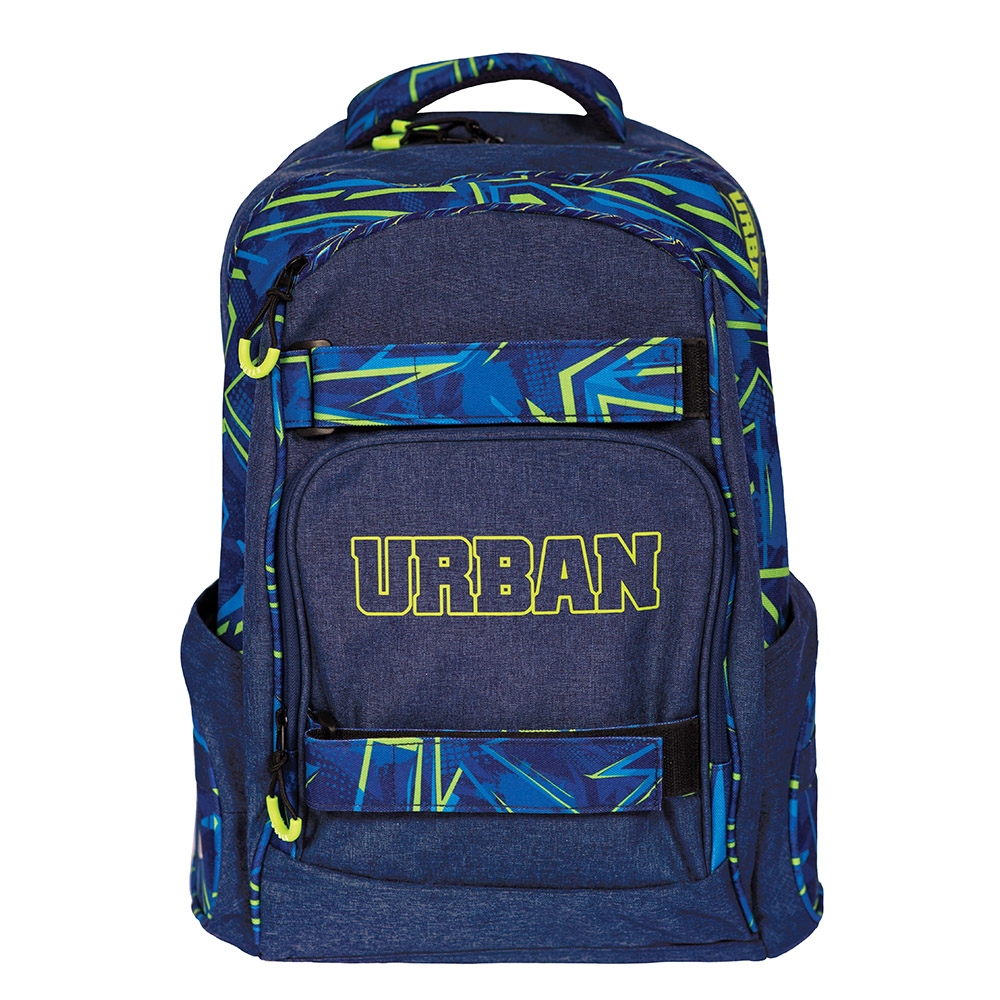 Ghiozdan anatomic, compartiment laptop, URBAN, 46x31x16 cm, GREEN LINES - S-COOL