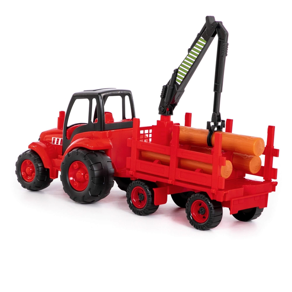 Tractor cu remorca lemne - Champion, 68x22x26 cm, Polesie - imagine 7