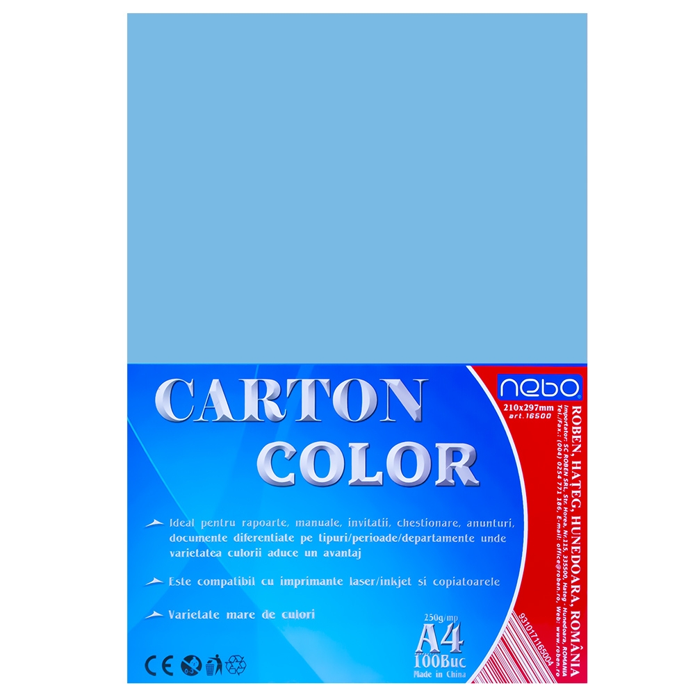 Carton color A4 250g Set 100 - NEBO