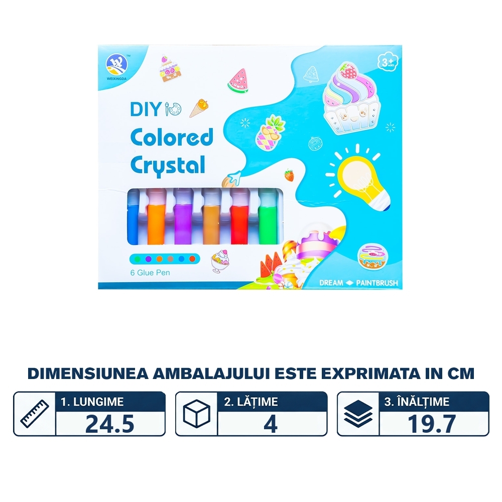 Set creativ, figurine 3D cu gel - imagine 2