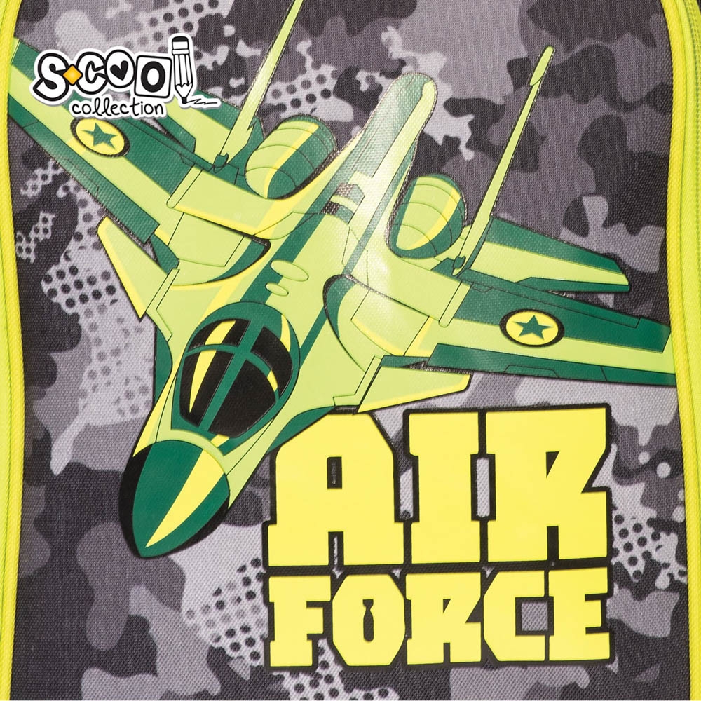 Ghiozdan ergonomic, 40.5x29x13.5 cm, AIR FORCE - S-COOL - imagine 10