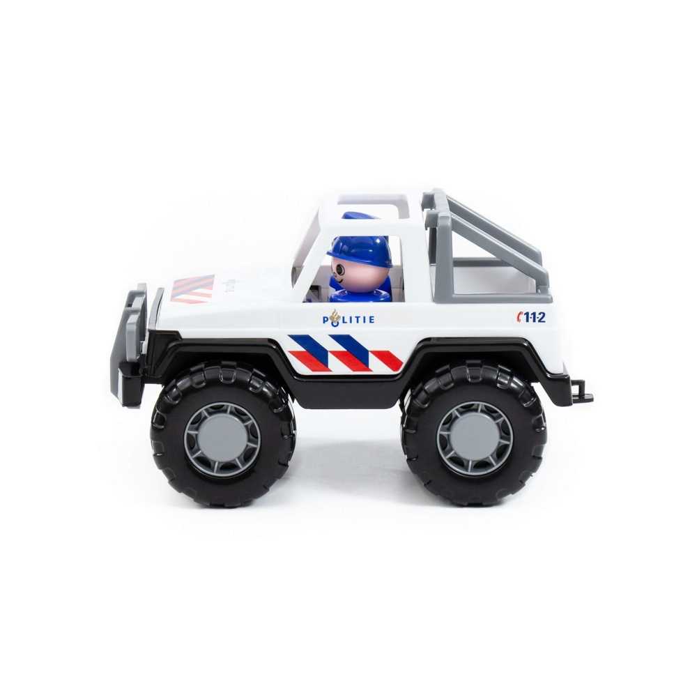 Jeep safari/politie cu 2 politisti, 23x14x13cm, Polesie - imagine 2