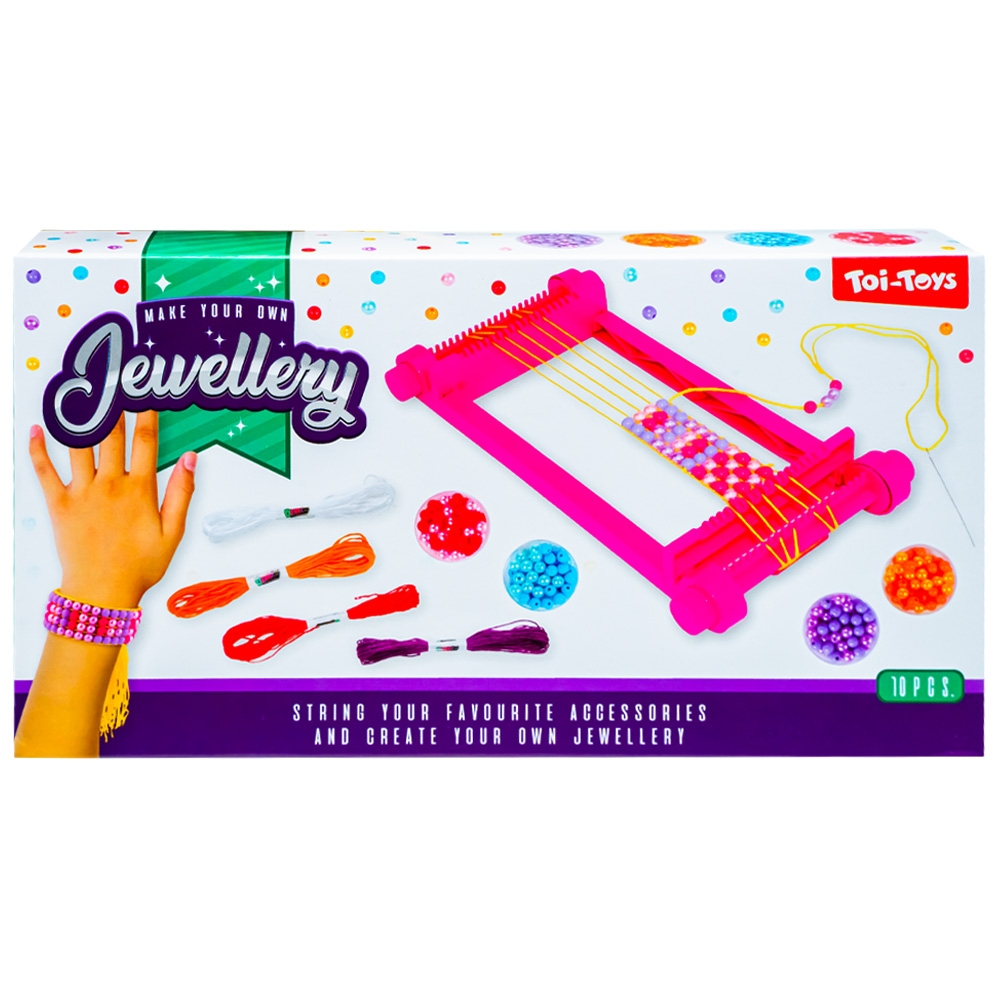 Set de confectionat bratari, cu suport pentru tesut  - Toi-Toys - imagine 4