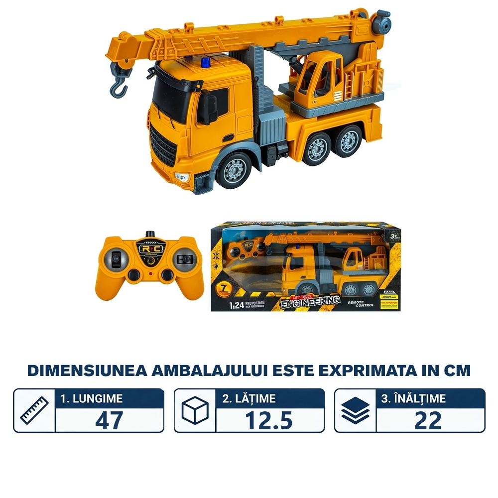 Camion-macara, cu RC - imagine 2