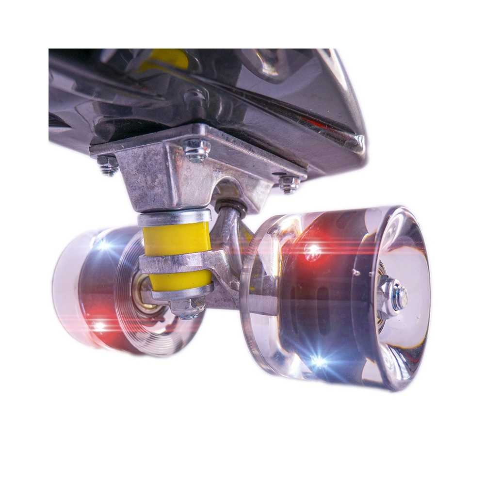 Placa skateboard cu roti silicon, led - imagine 4