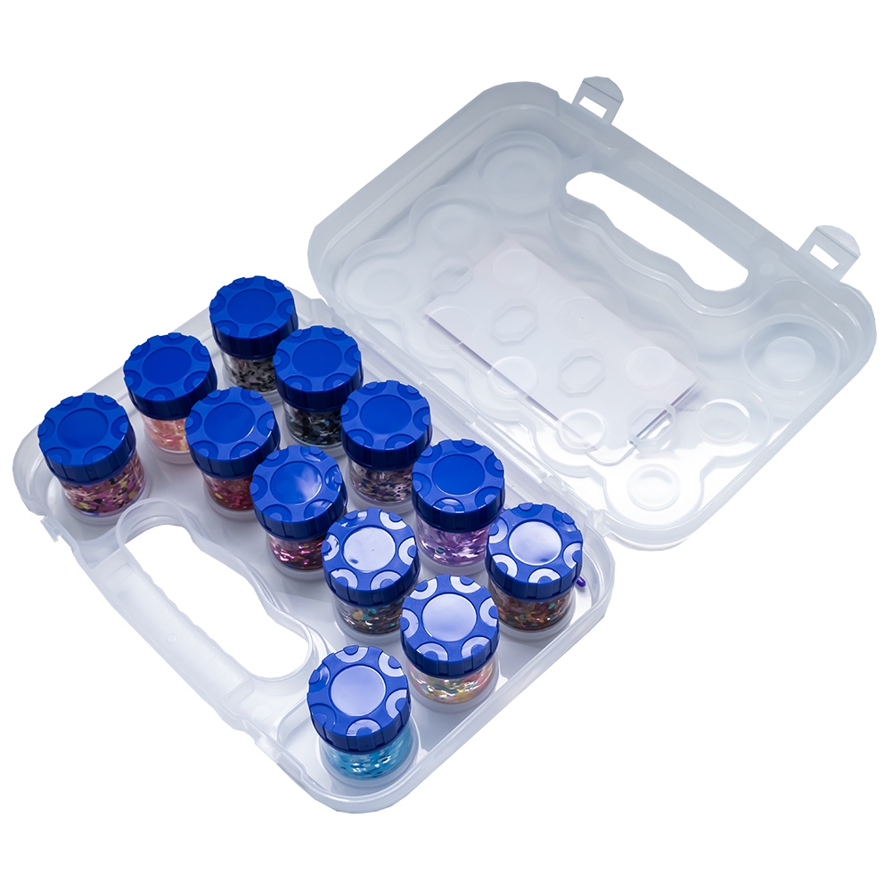 Lipici cu glitter, 15g, 12 buc/set - NEBO - imagine 6