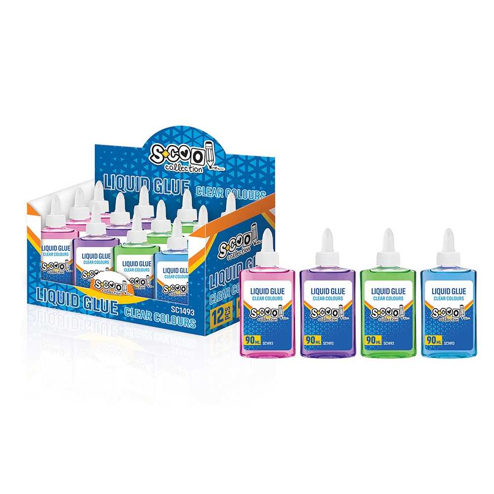 Lipici lichid, color, 90 ml, 12 buc/set - S-COOL