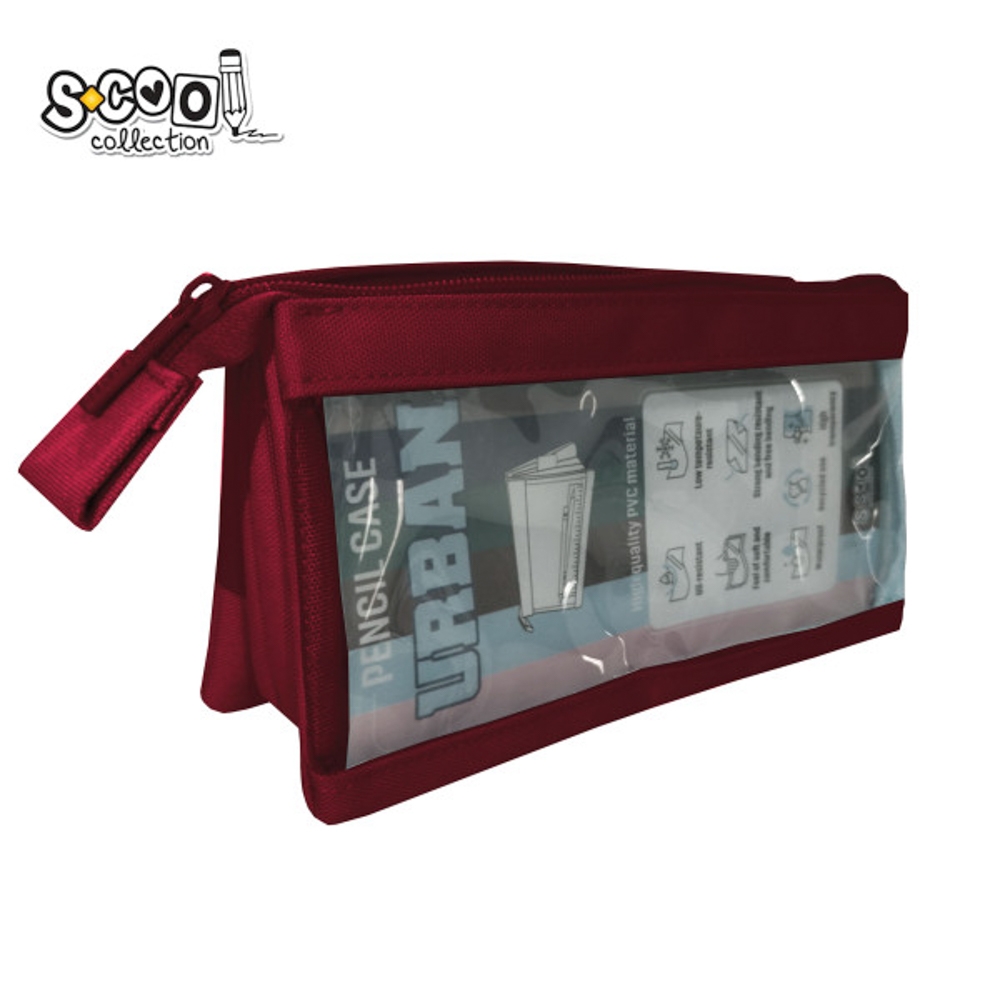 Penar borseta transparent, Urban, 20.5x8x11 cm - S-COOL - imagine 7