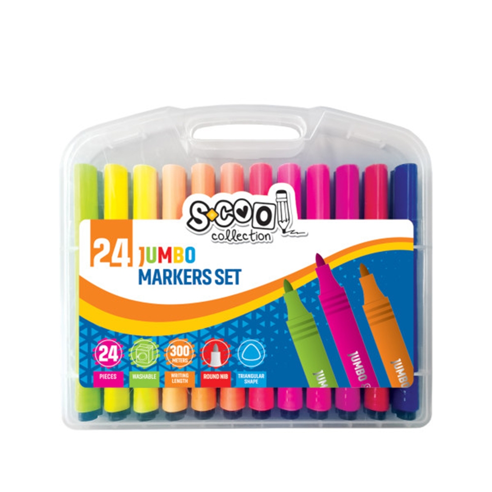 Markere JUMBO, 24 buc/set - S-COOL - imagine 3