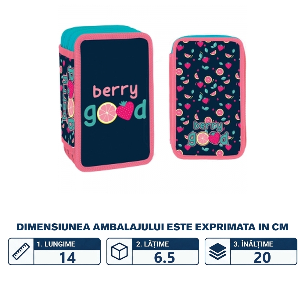 Penar neechipat, 3 fermoare, BERRY GOOD - S-COOL - imagine 2
