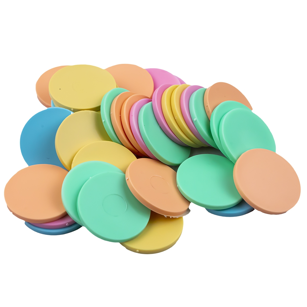 Jetoane din plastic, culori pastel, 80 buc/set - NEBO - imagine 8
