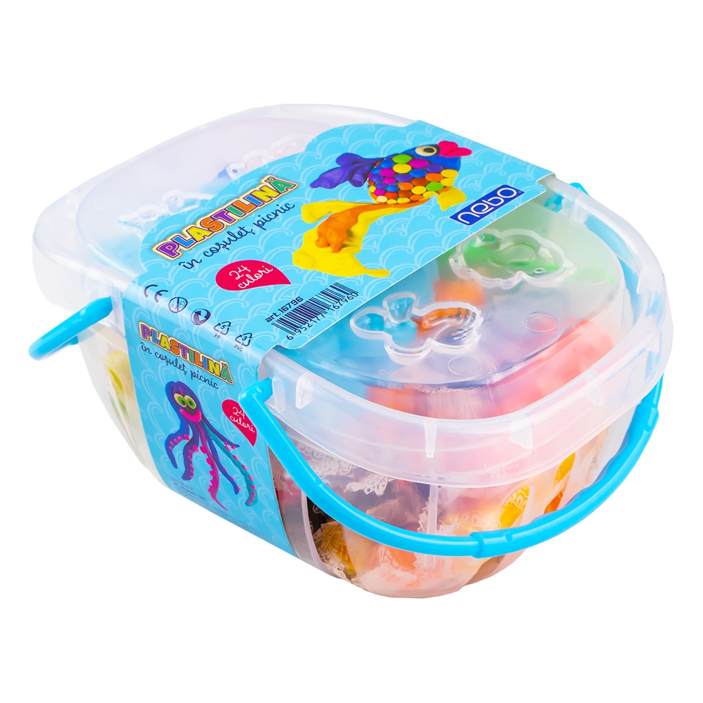 Plastilina Cosulet picnic, 24 buc/set - NEBO - imagine 4