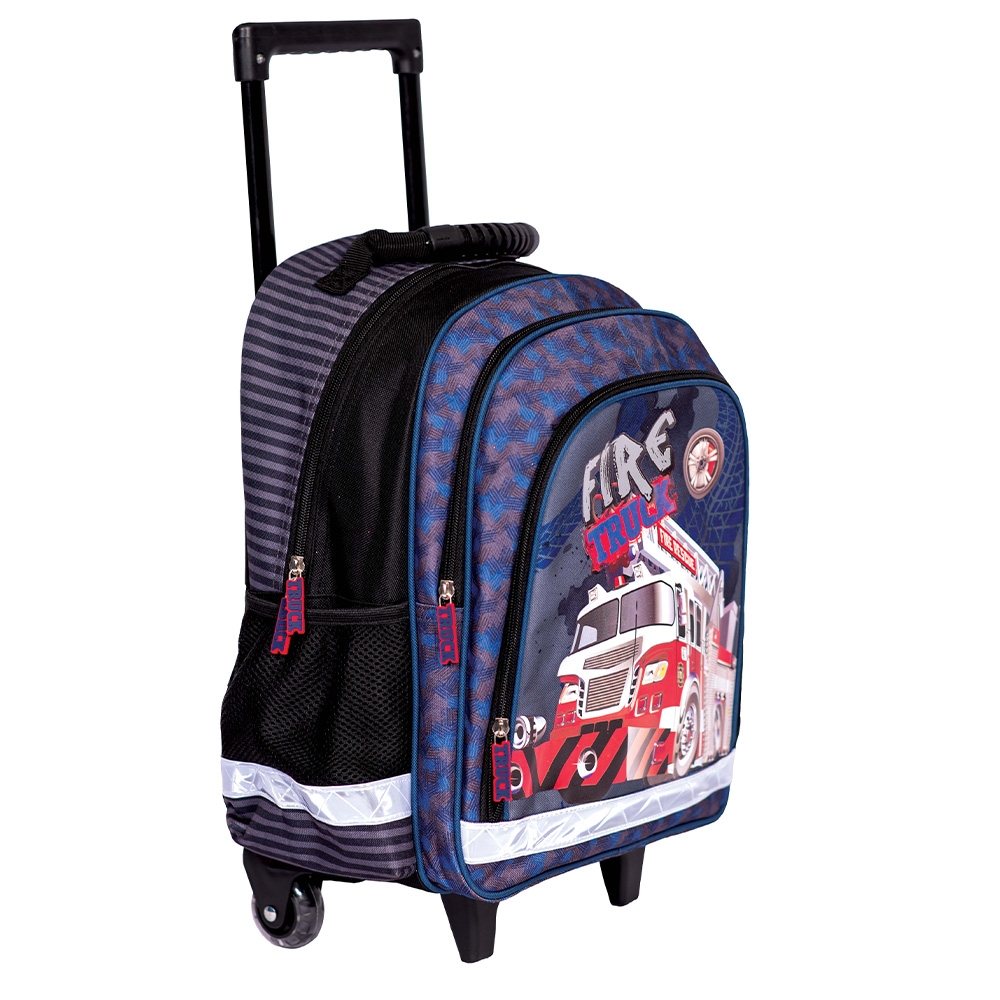 Ghiozdan trolley, 38x29x14 cm, FIRE TRUCK - S-COOL - imagine 3