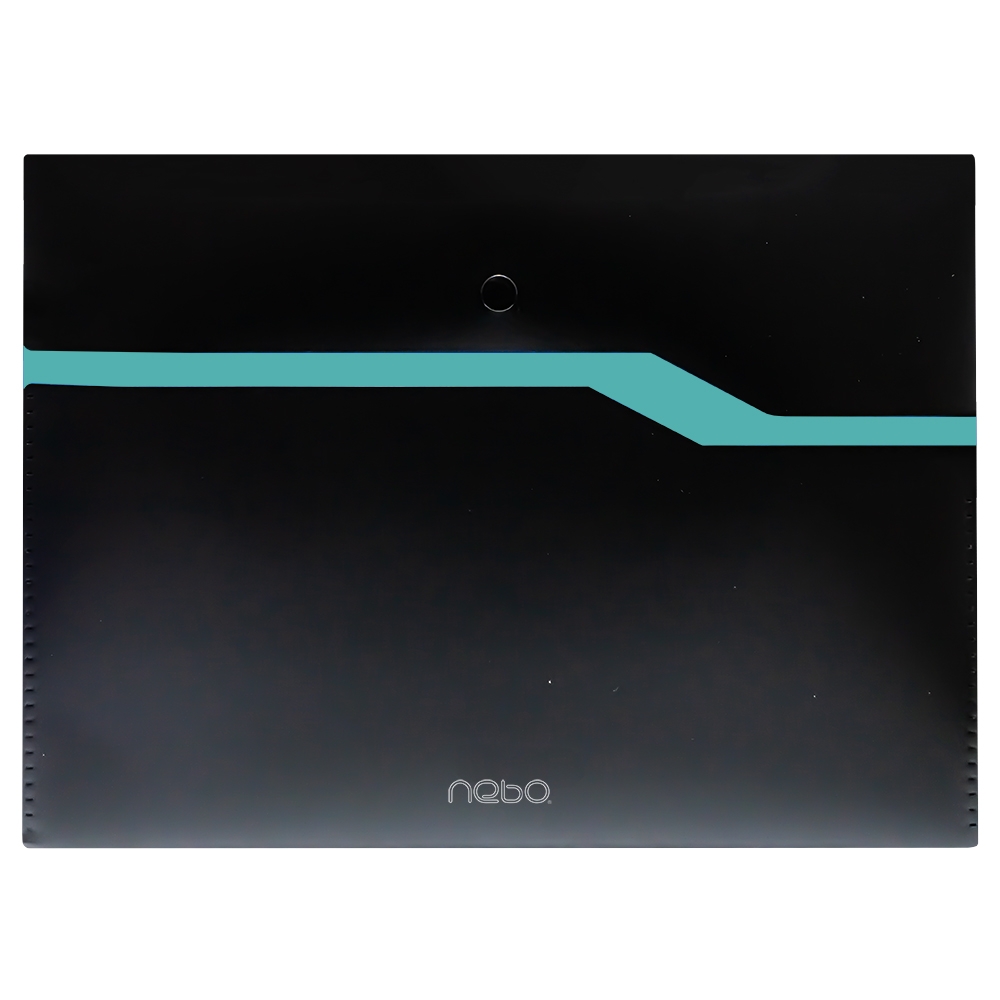 Mapa A4, din plastic, cu capsa, 2 compartimente - NEBO - imagine 4