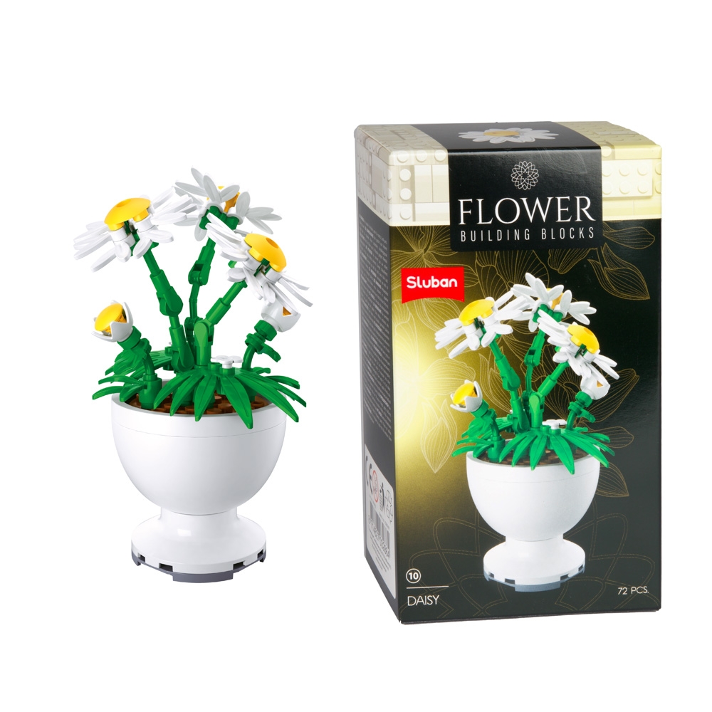Set de constructie Flowers - Plante in ghiveci - Toi-Toys - imagine 7