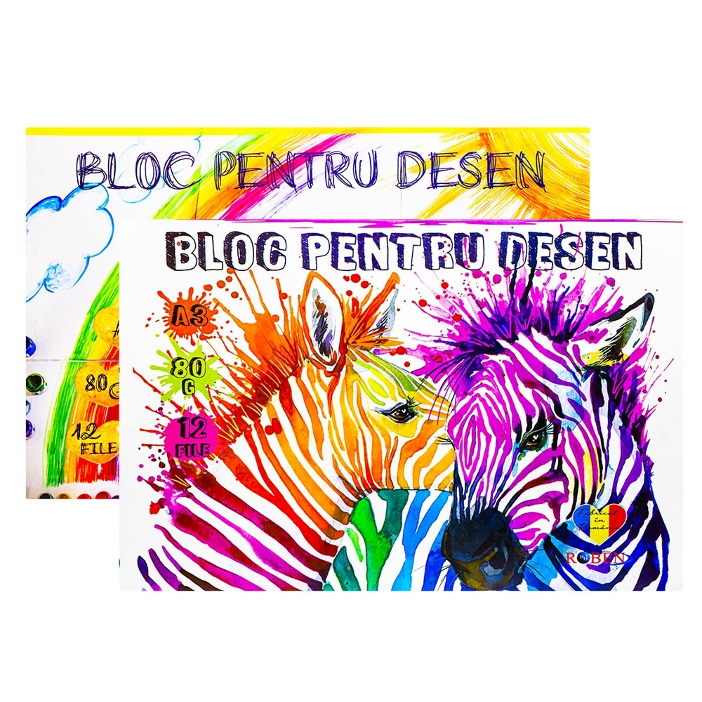 Bloc desen A3 12 file 80 g|mp - imagine 4