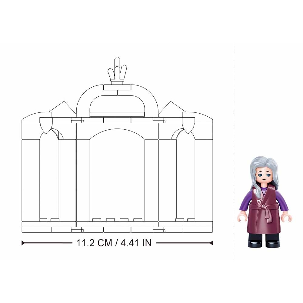Set de constructie Fairy, 107 piese, Petrecere in lumea zanelor - Sluban - imagine 3