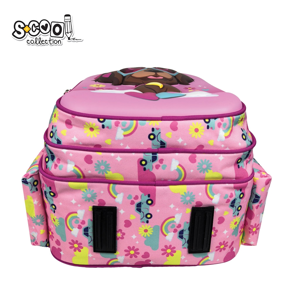 Ghiozdan 3D ergonomic, 43x30x22 cm, HAPPY RAINBOW - S-COOL - imagine 5