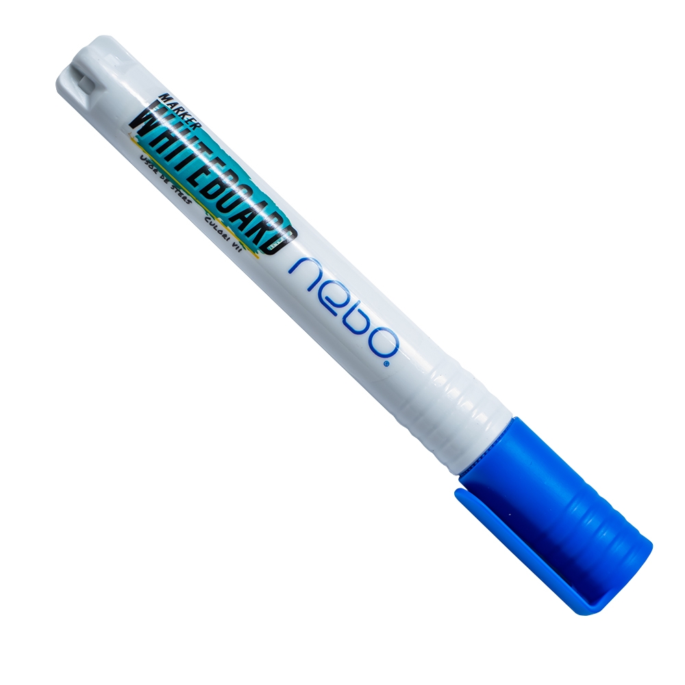 Marker Whiteboard, Albastru, 12 buc/set - NEBO - imagine 2