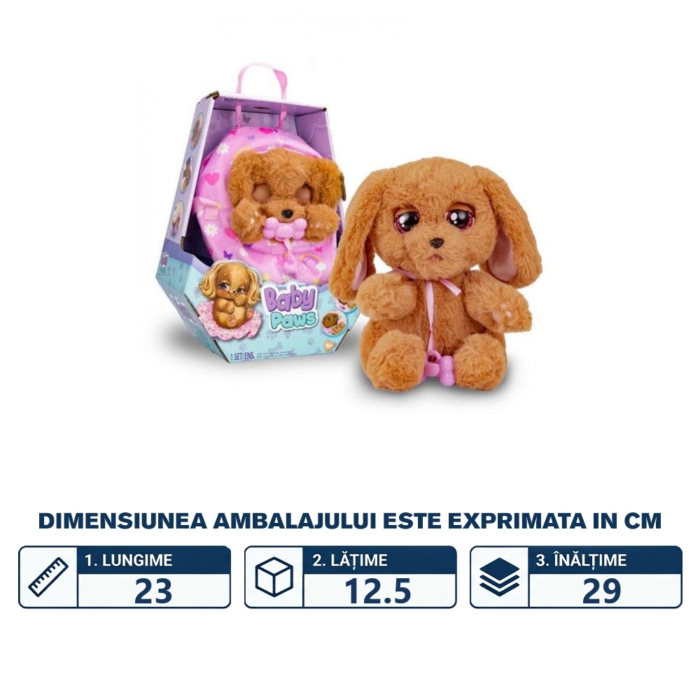 Jucarie interactiva, Baby Paws, Cocker - Blackfire - imagine 2
