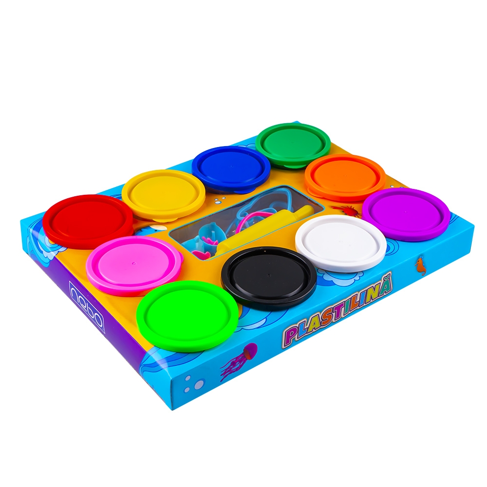 Plastilina modelaj, 10 culori, 60 g - NEBO - imagine 5