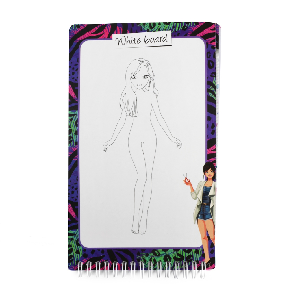 Carnetel de desen cu stickere si sabloane - Toi-Toys - imagine 5