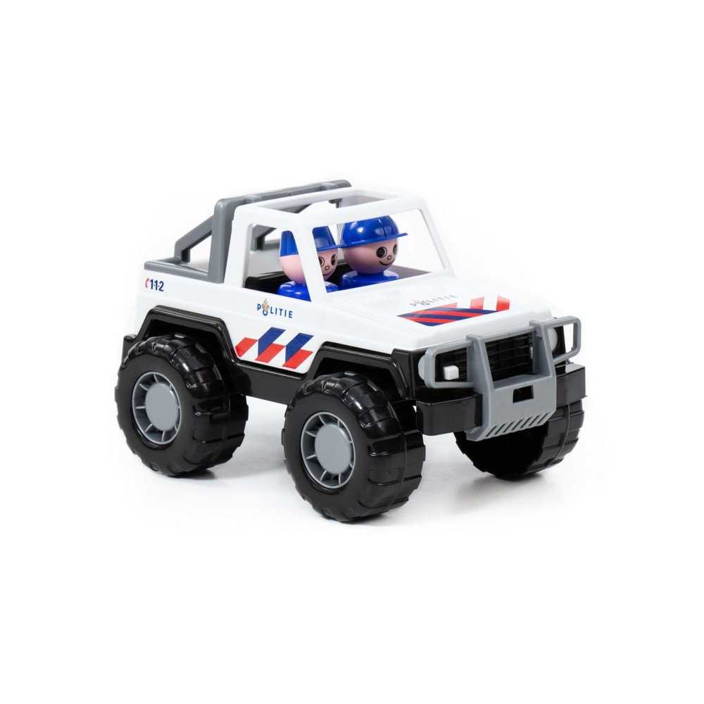 Jeep safari/politie cu 2 politisti, 23x14x13cm, Polesie - imagine 5